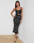 MAE POLKA DOT FLARE SKIRT