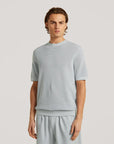 THORN KNIT COTTON T-SHIRT - WAHTS