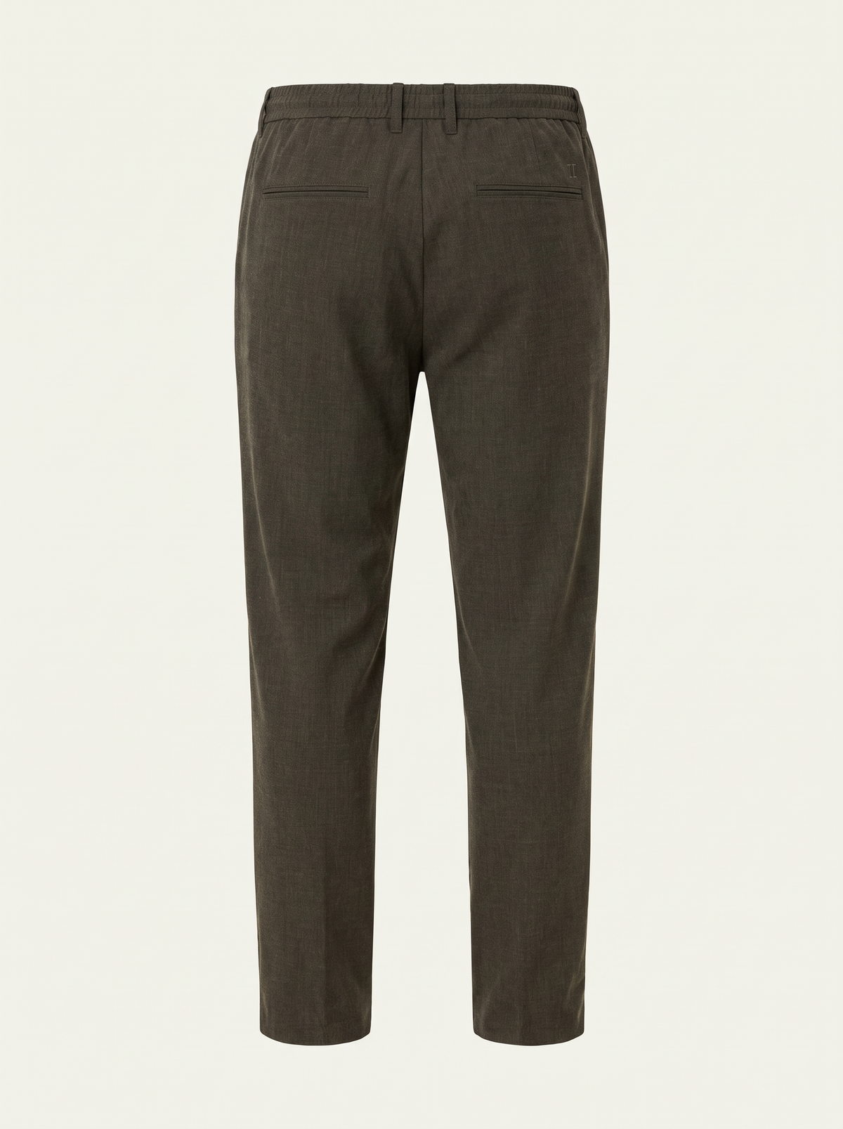 COMO TAPERED SUIT PANTS - SEASONAL - LES DEUX – OLIVE NIGHT - Ghost Back