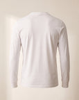 Circolo 1901 Cashmere-Touch Long-Sleeve Crewneck – OPTIC WHITE - Ghost Back