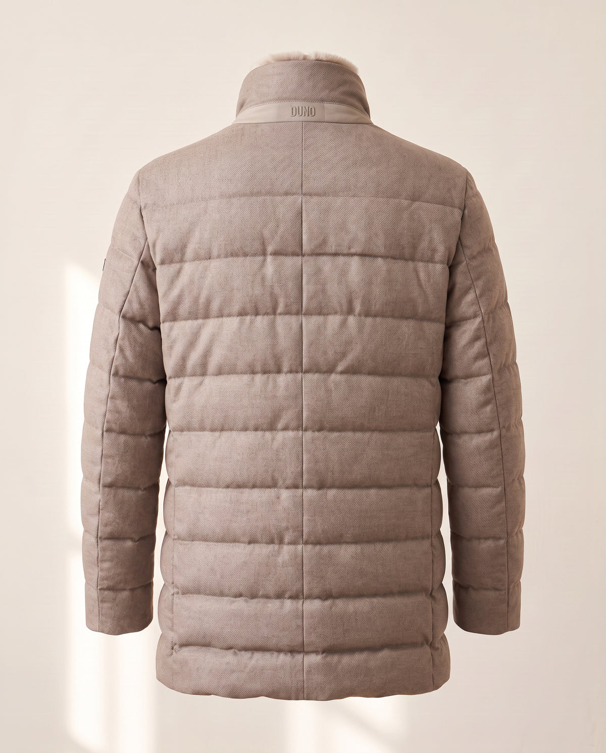 DUNO Orlando F Technical Wool Down Jacket – WALNUT BROWN - Ghost back