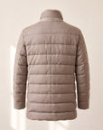DUNO Orlando F Technical Wool Down Jacket – WALNUT BROWN - Ghost back
