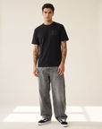 GOODS T-SHIRT - LES DEUX – BLACK - Full Front Model