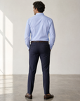 SAND Performance Dobby Shirt – BLUE - Full Back Model