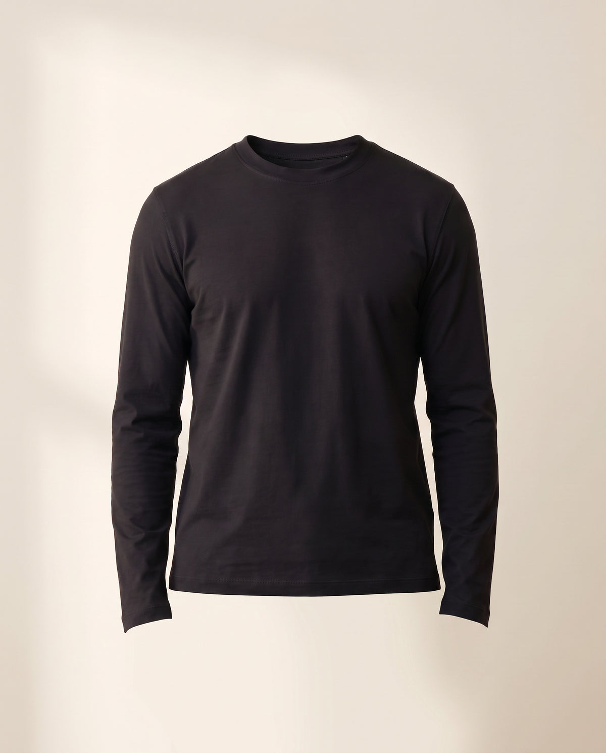Circolo 1901 Cashmere-Touch Long-Sleeve Crewneck – BLACK - Ghost Front