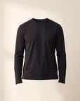 Circolo 1901 Cashmere-Touch Long-Sleeve Crewneck – BLACK - Ghost Front