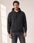 SKATE C ALCANTERA PRINT HOODIE - BASTILLE – BLACK - Hero Front