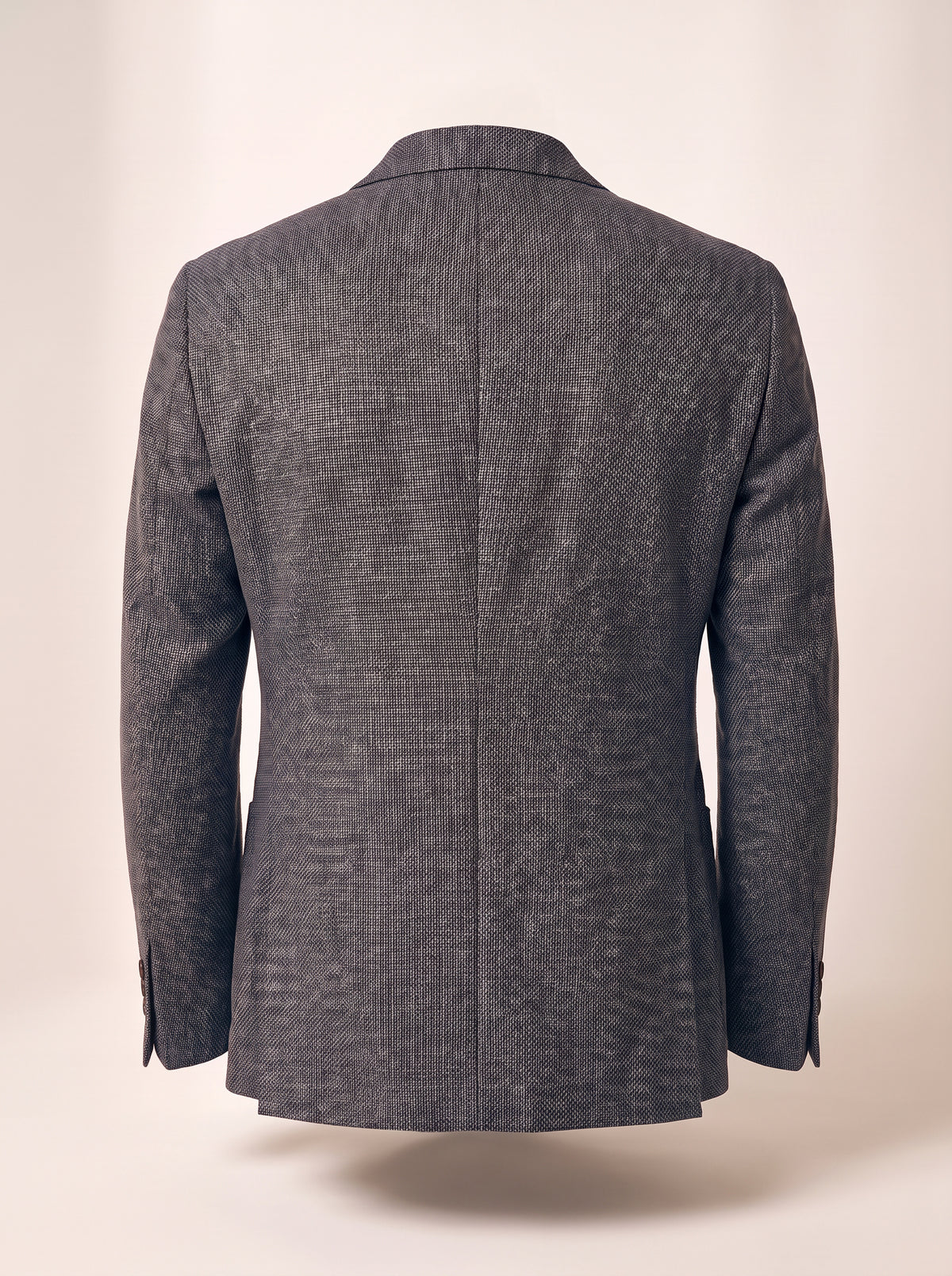 Star Napoli Textured Blazer – SAND – SMOKY GREY - Ghost Back