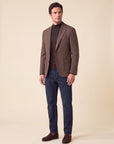 FRADI SLD Single-Breasted Jacket – BROWN - Full Three Quarter