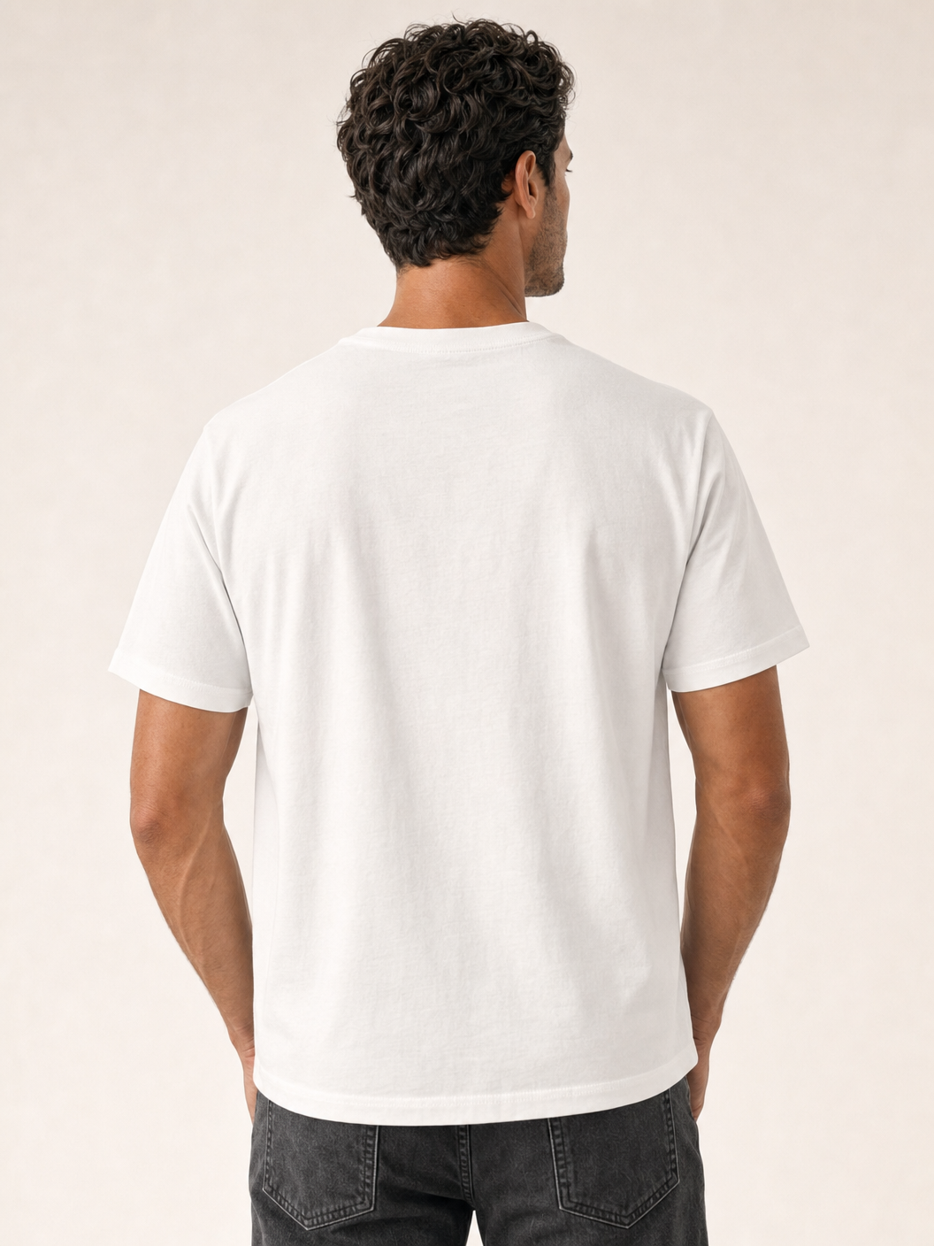 Bastille Direct Printed T-Shirt Azul — White — Detail Back