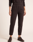 Brushed Pima Cotton Tapered Pant – MOLASSES - Hero Front