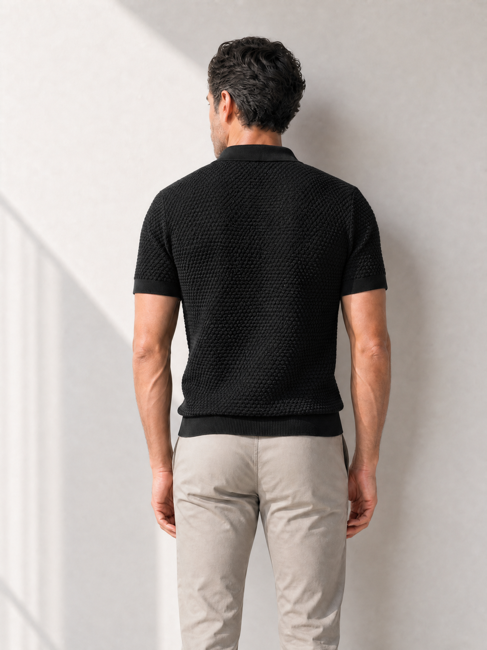 Gran Sasso Popcorn Johnny Polo – BLACK - Mid-Body Back