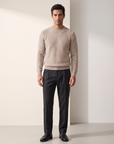 CHAINLINK CREWNECK – OAT - Full Body Front