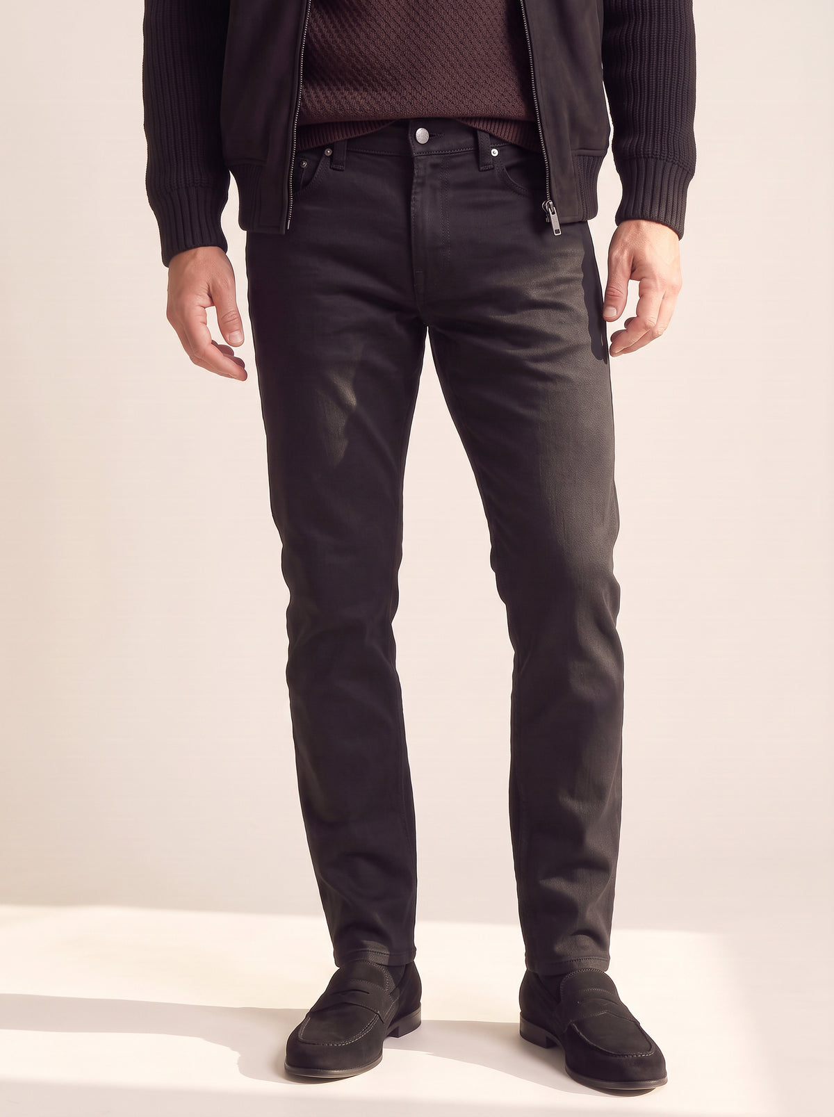 LEAN DEAN DRY EVERBLACK - NUDIE JEANS – DRY EVERBLACK - Hero Front