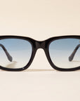 Vintage Frames Bowie Black and Clear Acetate – Blue Gradient Flash Blue – GLOSSY BLACK / BLUE GRADIENT FLASH BLUE - Front hero