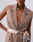 Vest with scarf