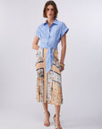 Pleated midi dress