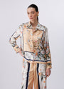 Printed twill shirt