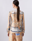 Printed twill shirt