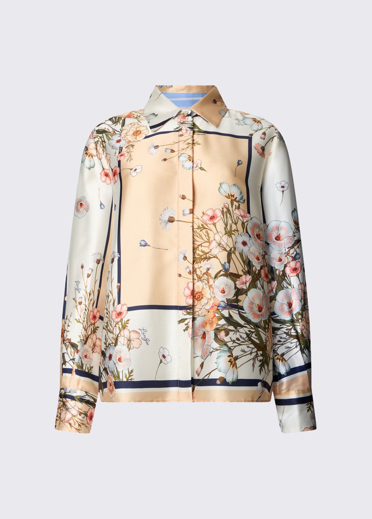 Printed twill shirt