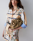 Short printed twill dress