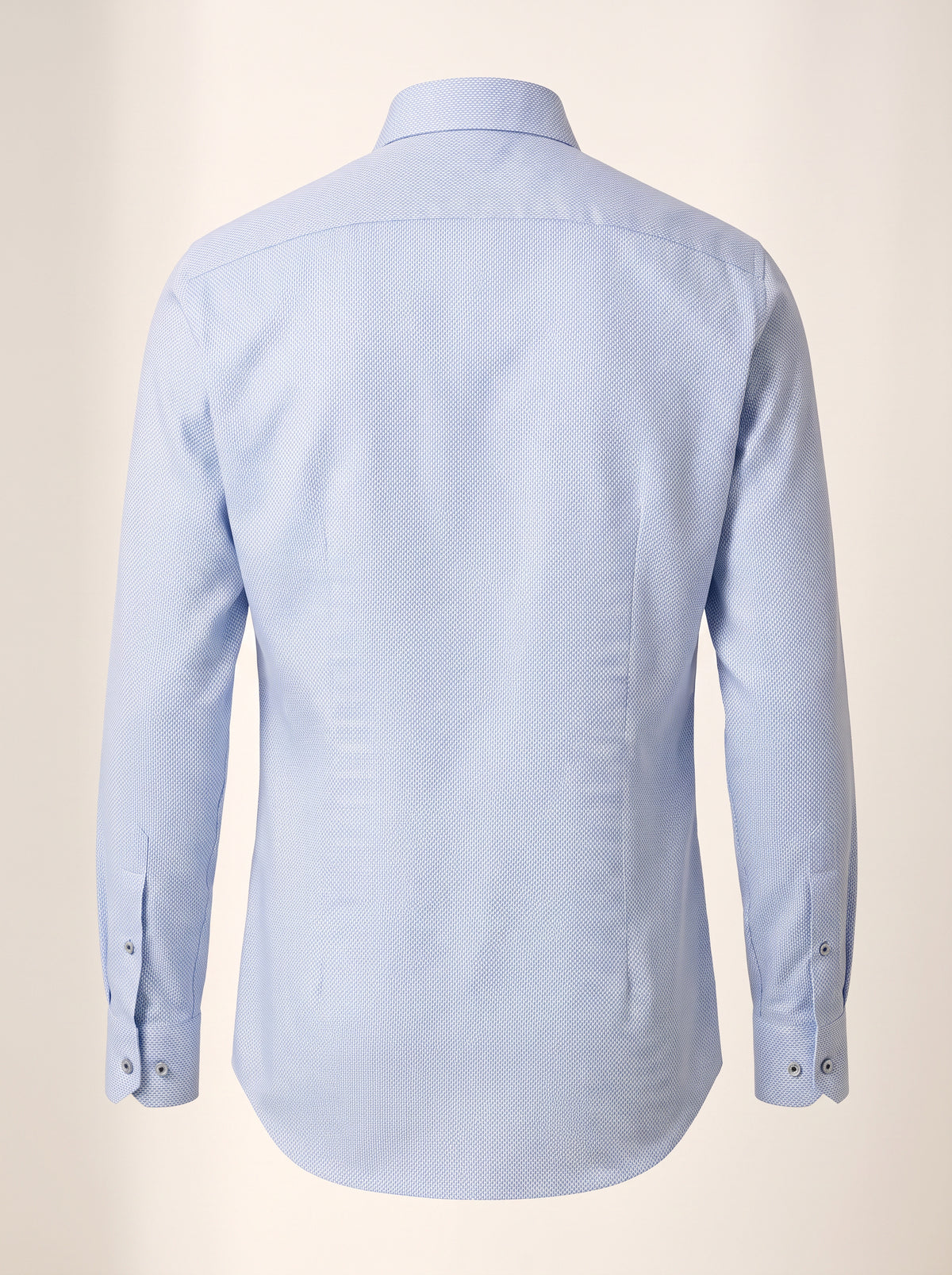 Gordon Textured Shirt – SAND – LIGHT BLUE - Ghost Back