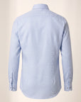 Gordon Textured Shirt – SAND – LIGHT BLUE - Ghost Back