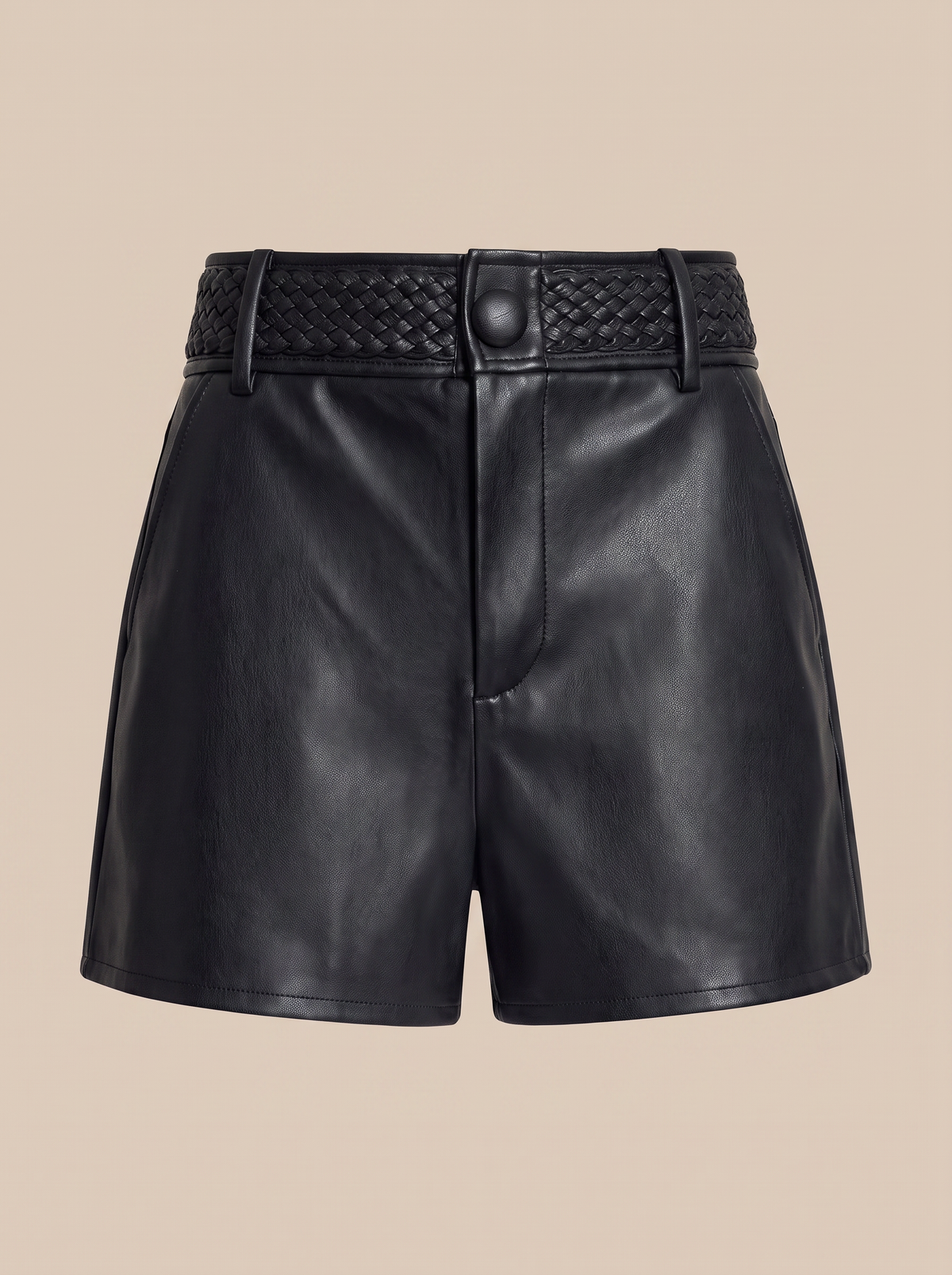 Virelle Short – BLACK - Ghost Mannequin Front