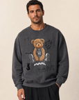 PLAY SKETCH SWEATSHIRT - DOM REBEL – FADE BLACK - Hero Front