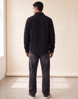 BOUCLÉ OVERSHIRT - LES DEUX – BLACK - Full Back Model