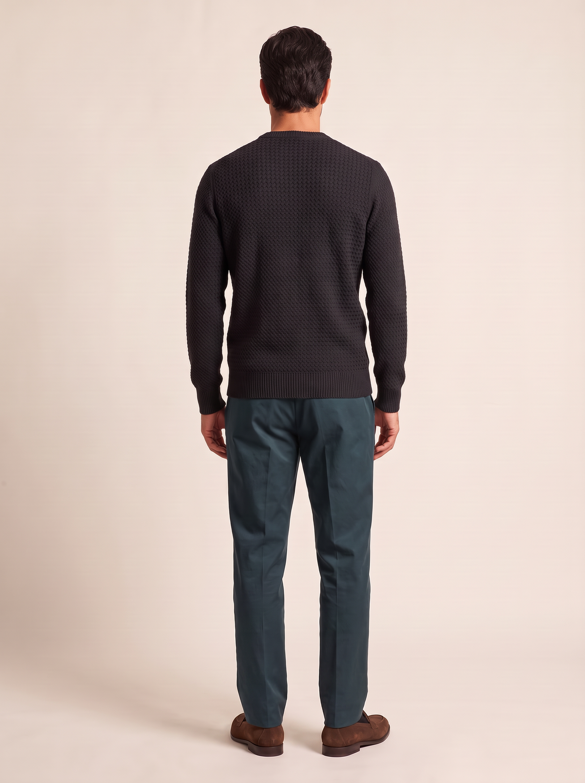 CHAINLINK CREWNECK – BLACK - Full Back Model