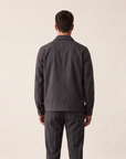 HERRINGBONE COACH JACKET - LES DEUX – BLACK - Hero Back