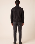 ECO SHEARLING AND SUPER GEELONG JACKET – BLACK - Full Back Model