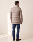 DUNO Orlando F Technical Wool Down Jacket – WALNUT BROWN - Full-length back