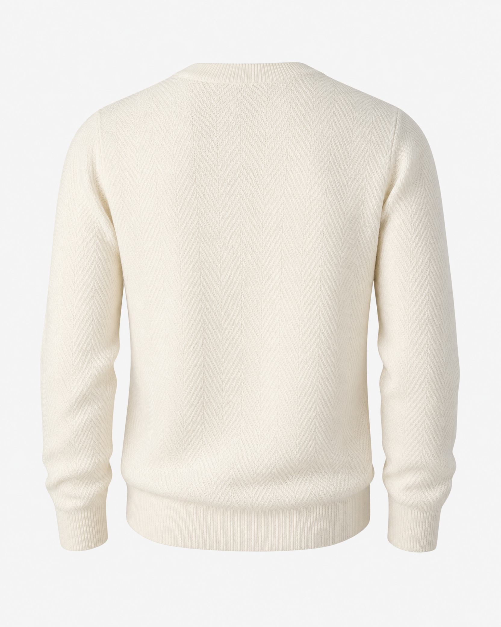 HERRINGBONE CREWNECK