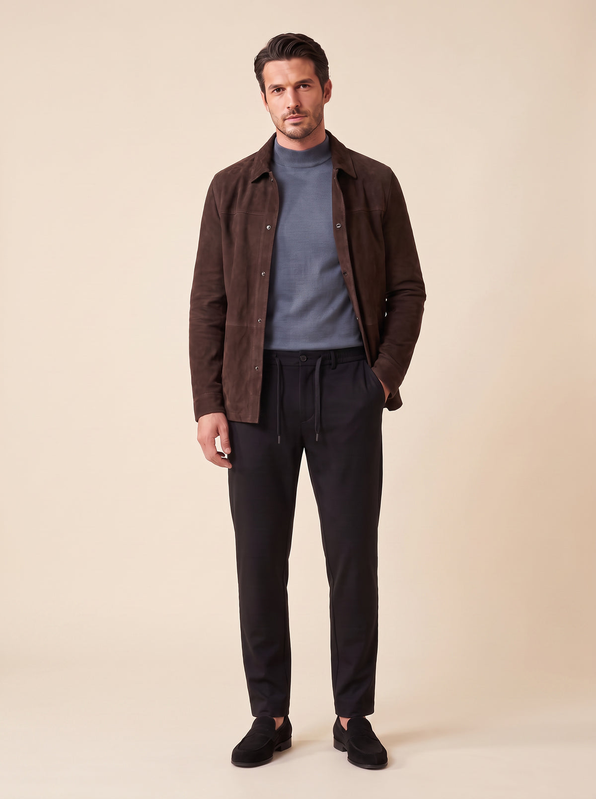 FRADI SLJ Jogger2 Trousers – BLACK - Full Body Front