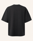 Bastille Silk Printed T-Shirt — Black — Ghost Mannequin Back