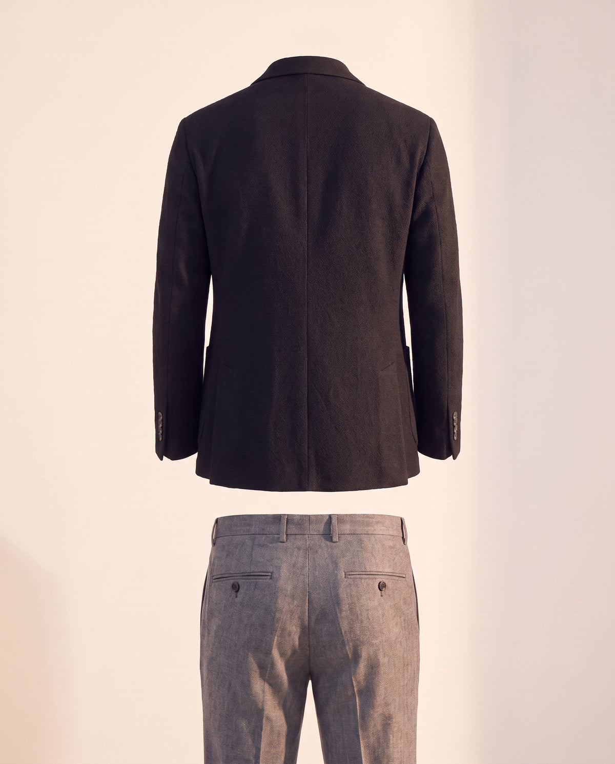 Circolo 1901 Wool Blazer – BLACK - Ghost Back