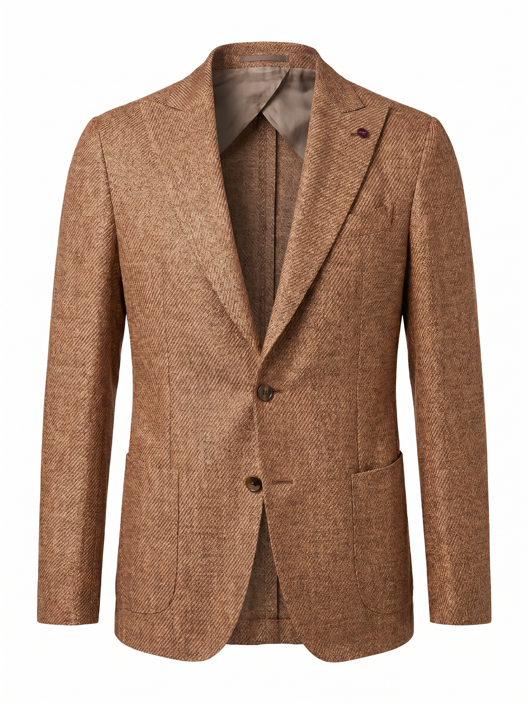 Fugàto Patch Pocket Linen Soft Blazer – Copper - Ghost Front