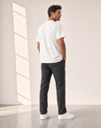 Bastille Direct Printed T-Shirt Monaco — White — On Model Back