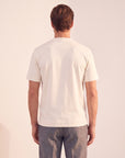 Circolo 1901 Cashmere-Touch Short-Sleeve T-Shirt – OFF WHITE - Mid-Body Back