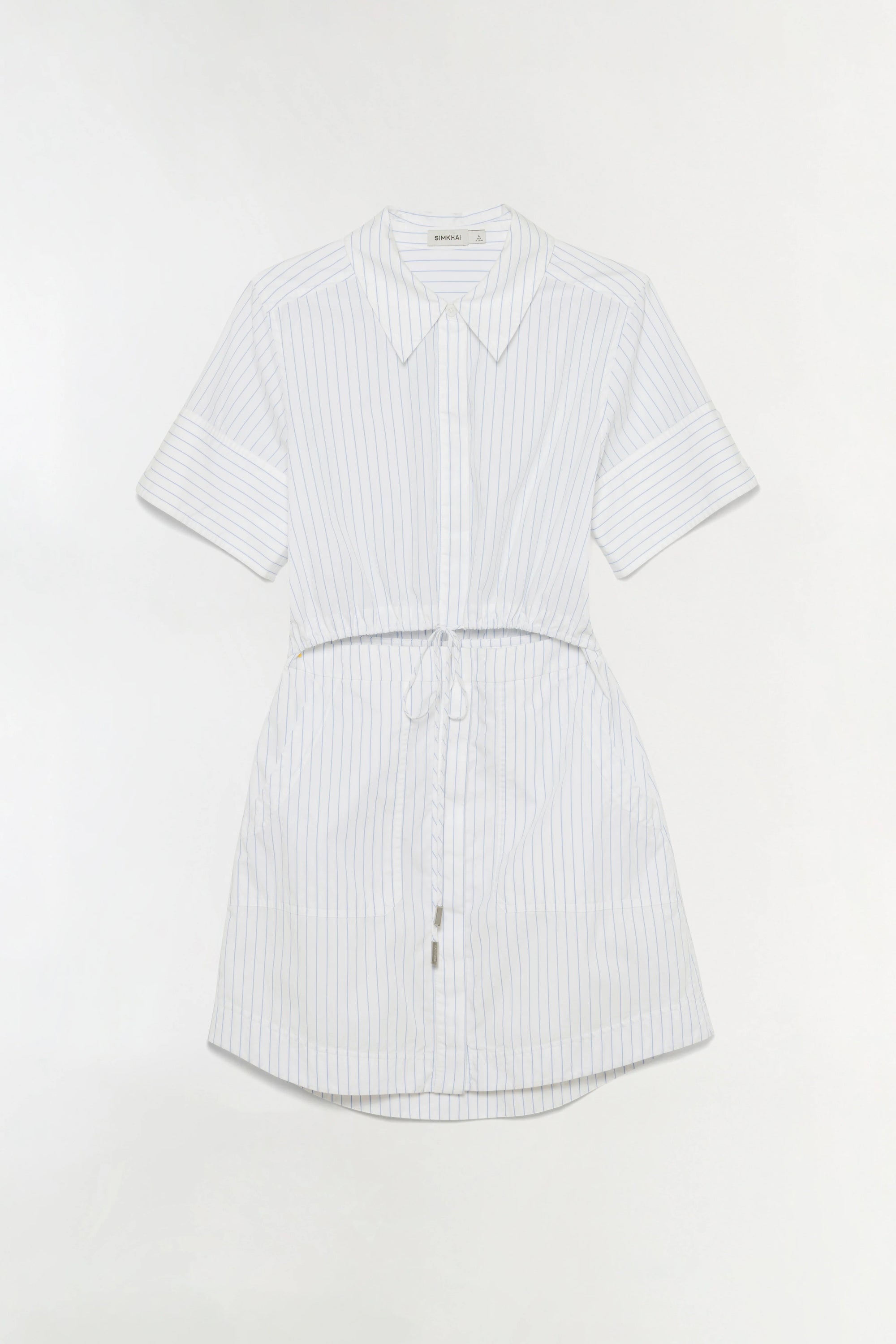 Marcy Cotton Mini Shirt Dress