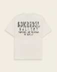 GALLERY T-SHIRT - DOM REBEL – OLD WHITE - Ghost Mannequin Back