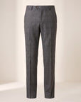 Brandon Glen-Plaid Trousers – SAND – DARK GREY - Ghost Front