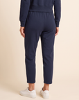 Brushed Pima Cotton Tapered Pant – DARK NAVY - Hero Back