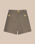 Dionne Tweed Short – MOTA/LIGHT GOLD - Ghost Mannequin Front