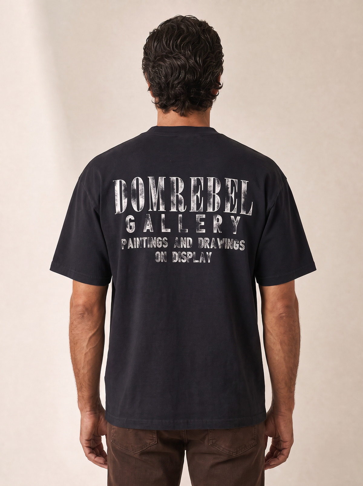GALLERY T-SHIRT - DOM REBEL – BLACK - Hero Back