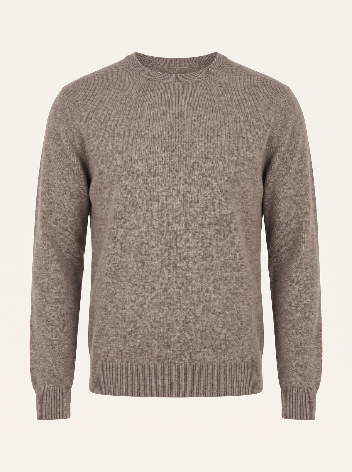 MERINO MOULINE WOOL CREWNECK – LIGHT CAMEL - Ghost Front