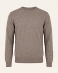 MERINO MOULINE WOOL CREWNECK – LIGHT CAMEL - Ghost Front
