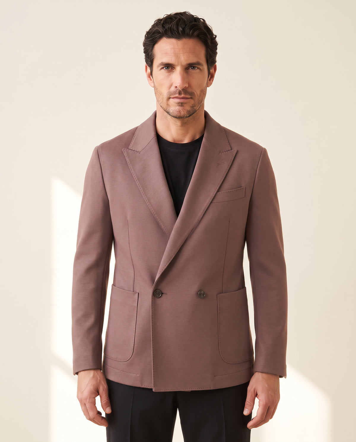 Circolo 1901 Double-Breasted Jersey Blazer – 3111 - Hero Front